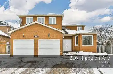 226 Highglen Avenue Markham (Milliken Mills East) Ontario L3S3H1