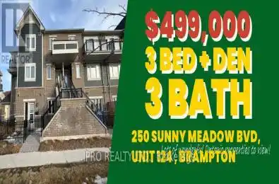 250 Sunny Meadow Boulevard Unit# 124 Brampton (Sandringham-Wellington)