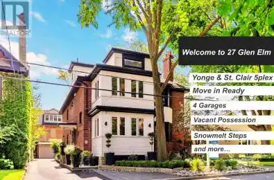 27 Glen Elm Avenue Toronto (Rosedale-Moore Park) Ontario M4T1T9