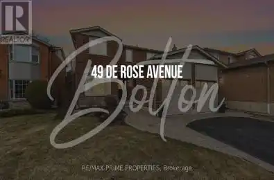 49 De Rose Avenue Caledon (Bolton West) Ontario L7E1A9