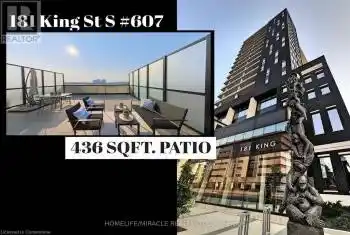 181 KING Street Unit# 607, Waterloo, Ontario N2J0E7, 2 Bedrooms Bedrooms, ,1 BathroomBathrooms,Condo,For Rent,KING,40711714
