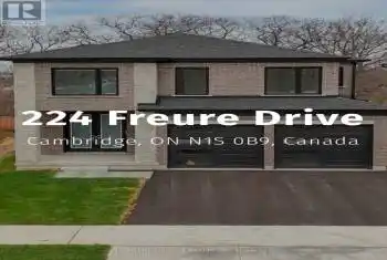 224 Freure Drive, Cambridge, Ontario N1S0B9, 5 Bedrooms Bedrooms, ,4 BathroomsBathrooms,All Houses,For Sale,Freure,X10426756