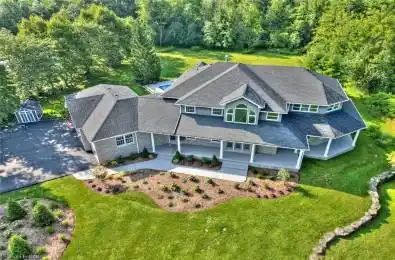 Ariel view of the home