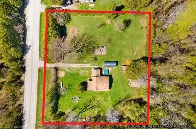 0.7 acre property mostly cleared and leveled out with big open grass space!