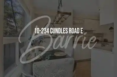 234 CUNDLES Road Unit# 10 Barrie Ontario L4M 6L1