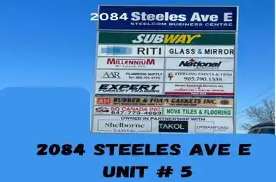 2084 Steeles Avenue Unit# 5 Brampton Ontario L6Y 0A7